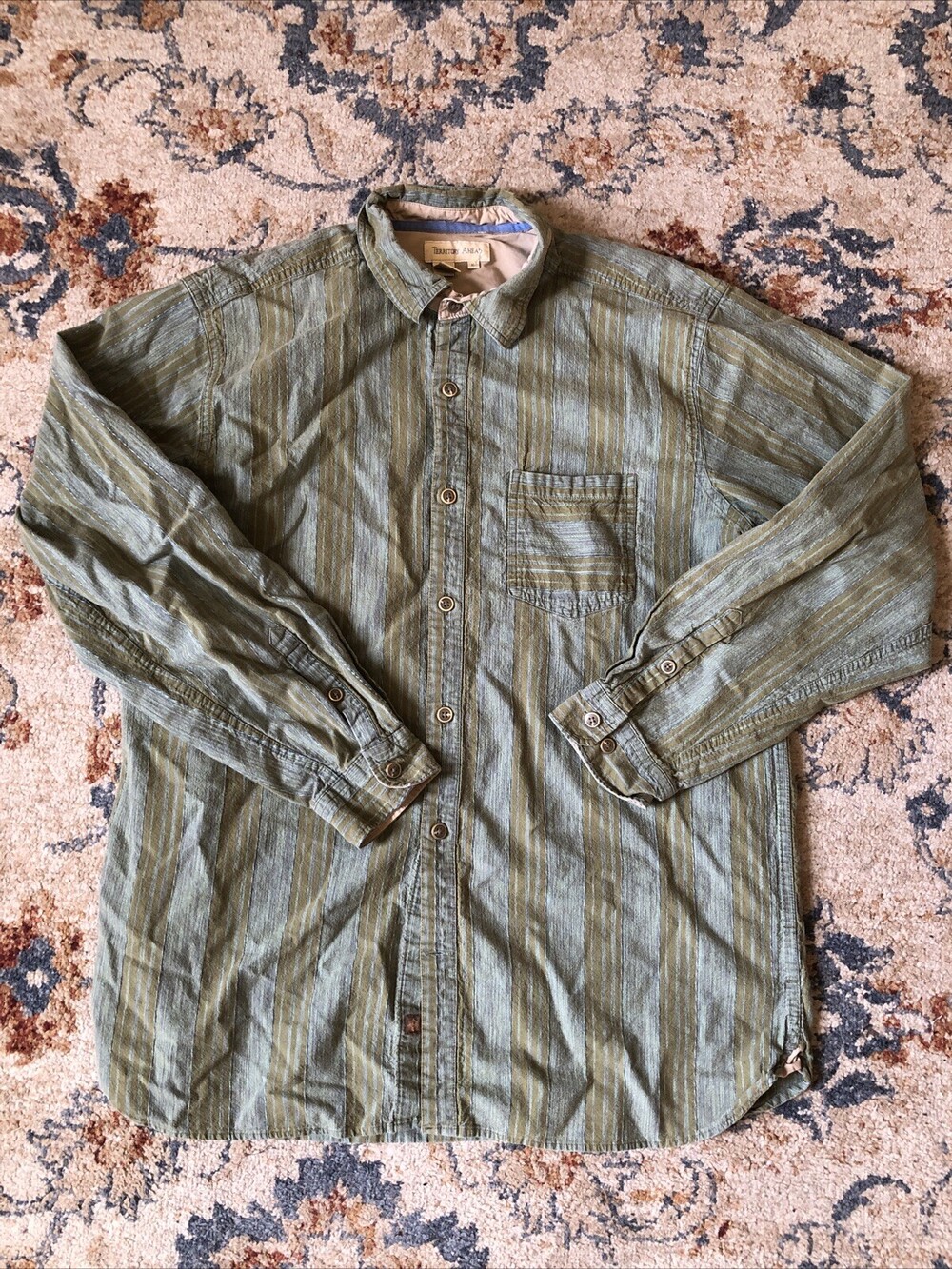 Vintage The Territory Ahead Button Down Flannel Shirt Mens XL